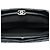 Pochette Chanel en agneau matelassé noir avec fermoir kiss lock - vue 4