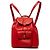 Bamboo Mochila Gucci em couro de bezerro vermelho com cordão e bambu