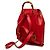 Bamboo Mochila Gucci em couro de bezerro vermelho com cordão e bambu - vista 2
