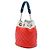 Chanel Orange CC Multicolor Quilted Lambskin Cuba Drawstring Bucket Bag Rot - Ansicht 2