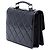 Chanel Black CC Quilted Patent Accordion Pushlock Top Handle Flap Preto - vista 2