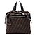 Sac Satchel Fendi en toile Zucca marron