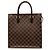 Louis Vuitton Brown Damier Ebene Venice Sac Plat Marrom