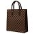 Louis Vuitton Brown Damier Ebene Venice Sac Plat Marrom - vista 2