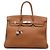 Hermès Brown Togo Birkin Retourne 35 Castaño