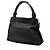 Borsa Satchel Margaret Chloé in pelle di vitello grana naturale nera - vista 2