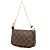 Louis Vuitton Brown Damier Ebene Vivienne Holiday Mini Pochette Accessoires Marrone - vista 2