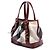 Borsa Lowry in tela Mega Check beige Burberry - vista 2