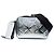 Borsa a tracolla Brique in pelle Spazzolato goffrata metallizzata argento Prada
