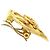 Orecchini a clip rotondi placcati oro Chanel Gold CC D'oro - vista 5