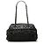 Bolsa Bowling Chanel Chic Quilt em couro de bezerro iridescente matelassê preto