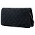 Chanel Black Quilted Suede Faux Pearl And Crystal CC Chain Flap Nero - vista 2