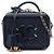 Chanel Blue Small Caviar CC Filigree Vanity Case Bleu Bleu Marine