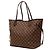 Louis Vuitton Brown Damier Ebene Neverfull MM Castaño - vista 2