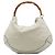 Borsa Gucci White Guccissima Bamboo Peggy Satchel Bianco