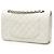 Chanel White Medium Classic Caviar Double Flap Bianco Bianco sporco - vista 2