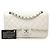 Chanel White Medium Classic Caviar Double Flap Bianco Bianco sporco - vista 7