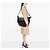 Sac hobo demi-lune Gucci en cuir de veau noir - vue 6