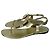 Gucci Metallic Leder Thong Sandalen Golden