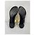 Gucci Metallic Leder Thong Sandalen Golden - Ansicht 10