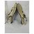 Gucci Metallic Leder Thong Sandalen Golden - Ansicht 8