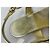 Gucci Metallic Leder Thong Sandalen Golden - Ansicht 9
