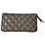 Gucci GG Supreme Bee Portafoglio con Zip Beige D'oro