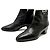 Hermès SCARPE HERMES STIVALETTI SIXTINE H182180Z 40 MEDOR PELLE NERA ANKLE BOOTS