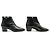 Hermès SCARPE HERMES STIVALETTI SIXTINE H182180Z 40 MEDOR PELLE NERA ANKLE BOOTS - vista 3