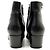 Hermès SCARPE HERMES STIVALETTI SIXTINE H182180Z 40 MEDOR PELLE NERA ANKLE BOOTS - vista 5