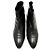 Hermès SCARPE HERMES STIVALETTI SIXTINE H182180Z 40 MEDOR PELLE NERA ANKLE BOOTS - vista 8