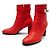 Hermès BOTINES HERMES SAINT GERMAIN HEBILLA KELLY H182102Z 38 EN CUERO ROJO BOOTS