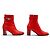 Hermès BOTINES HERMES SAINT GERMAIN HEBILLA KELLY H182102Z 38 EN CUERO ROJO BOOTS - vista 3