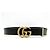 GUCCI DOUBLE G SPITZEN-GÜRTEL 524105 T90 SCHWARZES LEDER BELT - Ansicht 2