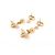 Abeille NEUE DIOR HÄNGENDE OHRRINGE CD LOGO STERN BIENE GOLD OHRRINGE Golden - Ansicht 4