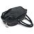 BORSA A MANO CHANEL BOSTON BOWLING IN PELLE GRANA NERA MATELASSÉ LOGO CC BAG Nero - vista 3