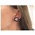 NUEVOS PENDIENTES CHANEL ABB356 DE BOTÓN LOGO CC STRASS + CAJA EARRINGS Negro - vista 11