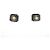NUEVOS PENDIENTES CHANEL ABB356 DE BOTÓN LOGO CC STRASS + CAJA EARRINGS Negro - vista 3