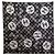 NEUES CHANEL QUADRATISCHES TUCH AA9367 CC LOGO AUS SEIDE SCHWARZ & GRAU 90 CM SCARF