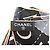NEUES CHANEL QUADRATISCHES TUCH AA9367 CC LOGO AUS SEIDE SCHWARZ & GRAU 90 CM SCARF - Ansicht 10