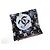 NEUES CHANEL QUADRATISCHES TUCH AA9367 CC LOGO AUS SEIDE SCHWARZ & GRAU 90 CM SCARF - Ansicht 8