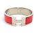 Hermès BRACCIALE HERMES CLIC CLAC H LARGE T17.5 GM IN SMALTO ROSSO CORALLO PALLADIO