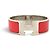 Hermès BRACCIALE HERMES CLIC CLAC H LARGE T17.5 GM IN SMALTO ROSSO CORALLO PALLADIO - vista 2