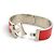 Hermès BRACCIALE HERMES CLIC CLAC H LARGE T17.5 GM IN SMALTO ROSSO CORALLO PALLADIO - vista 6