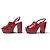 NEU CHANEL SCHUHE ROTES LACKLEDER ABSATZSANDALEN 38.5 BOX SHOE - Ansicht 2