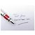 PENNA STILO MONTBLANC M RED SIGNATURE 11362 ACCIAIO SPAZZOLATO NUOVA Argento - vista 11
