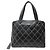 CHANEL WILD STICHING STEPPENLEDER SCHULTERTASCHE SCHWARZ - Ansicht 2