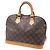 Louis Vuitton Monogram Canvas Alma PM Handtasche aus braunem Leder Rot - Ansicht 2