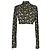 Off White Top cropped Off-White con stampa lunare in poliammide multicolore