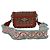 Sac bandoulière Valentino Garavani Rockstud Rolling en cuir marron Rouge